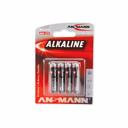 Ansmann 5015553, Batterie à usage unique, Alcaline, 1,5 V, 4 pièce(s), Multicolore, 10,5 mm