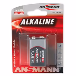 Ansmann 9V E-Block, Alcaline, 9 V, 1 pièce(s), 17,5 mm, 26,5 mm, 48,5 mm