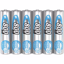 enquête Lot de 6 pc(s) Tension : 1.2 V Capacité : Technologie : NiMH Taille : LR3 (AAA) description Cet accu micro maxE dispo ...