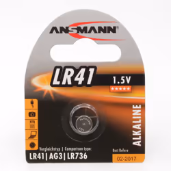 Ansmann 5015332, Batterie à usage unique, Alcaline, 1,5 V, 1 pièce(s), Argent, 3 mm