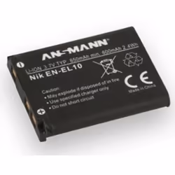 Ansmann A-NIK EN EL 10, 650 mAh, 3,7 V, Lithium-Ion (Li-Ion)
