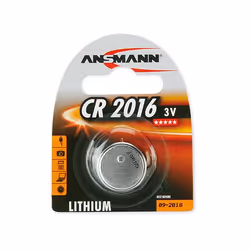 Ansmann CR 2016, Batterie à usage unique, CR2016, Lithium-Ion (Li-Ion), 3 V, 1 pièce(s), Nickel
