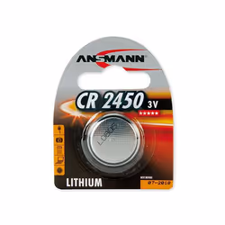 Ansmann CR 2450, Batterie à usage unique, CR2450, Lithium-Ion (Li-Ion), 3 V, 1 pièce(s), Nickel