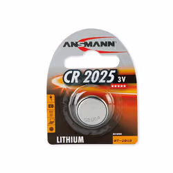 Ansmann CR 2025, Batterie à usage unique, CR2025, Lithium-Ion (Li-Ion), 3 V, 1 pièce(s), Nickel