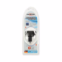 Ansmann 1250-0004 adaptateur prise d'alimentation Type J (CH) Type F Noir