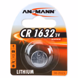 Ansmann 1516-0004, Batterie à usage unique, CR1632, Lithium, 3 V, 1 pièce(s), 120 mAh