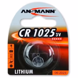 Ansmann 3V Lithium CR1025, Batterie à usage unique, CR1025, Lithium, 3 V, 1 pièce(s), Argent