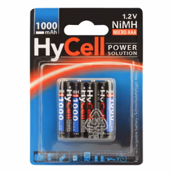 HyCell 5030662, Batterie à usage unique, AAA, Hybrides nickel-métal (NiMH), 1,2 V, 4 pièce(s), 800 mAh