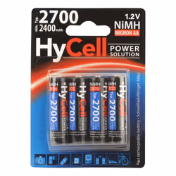 HyCell 5030682, Batterie rechargeable, AA, Hybrides nickel-métal (NiMH), 1,2 V, 4 pièce(s), 2700 mAh