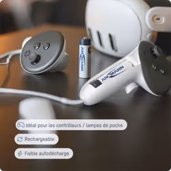 Batterie avec faible autodécharge pour appareils avec une grande consommation de courant La solution idéale pour les utilisat ...