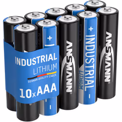 Ansmann 1501-0010, Batterie à usage unique, AAA, Lithium, 1,5 V, 10 pièce(s), Noir