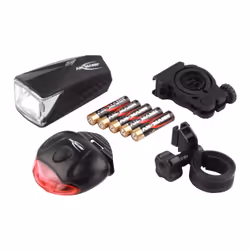Ansmann 1600-0105, Feu arrière + feu avant (set), Noir, 100 lm, Batterie, 7 h, AAA