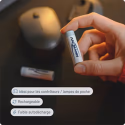 Batterie avec faible autodécharge pour appareils avec une grande consommation de courant La solution idéale pour les utilisat ...