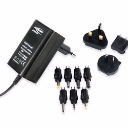 Ansmann APS 1000, 12 W, 1 A, 3V / 4.5V / 5V / 6V / 7.5V / 9V / 12V, Noir