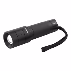 Ansmann M250F, Lampe torche, Noir, Boutons, Rotatif, 1 m, IP54, 1 lampe(s)