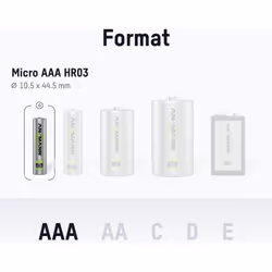 Batterie avec faible autodécharge pour appareils avec une grande consommation de courant La solution idéale pour les utilisat ...