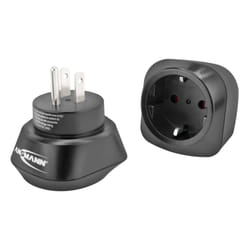 Ansmann 1250-0032 adaptateur prise d'alimentation Type A Type C (Europlug) Noir