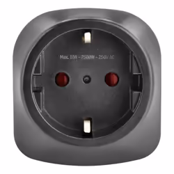 Ansmann 1250-0035 adaptateur prise d'alimentation Type L (IT) Type C (Europlug) Noir