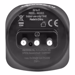 Ansmann 1250-0035 adaptateur prise d'alimentation Type L (IT) Type C (Europlug) Noir