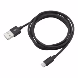 Ansmann 1700-0076, 1,2 m, USB A, Micro-USB B, Mâle/Mâle, 480 Mbit/s, Noir