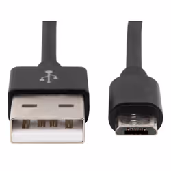 Ansmann 1700-0076 câble USB 1,2 m USB A Micro-USB B Noir