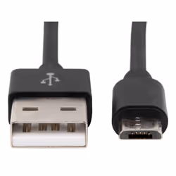 Ansmann 1700-0077 câble USB 0,2 m USB 2.0 USB A Micro-USB B Noir