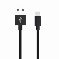 Ansmann 1700-0079, 2 m, Lightning, USB A, Mâle, Mâle, Noir