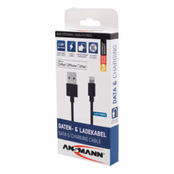 Ansmann 1700-0079 câble Lightning 2 m Noir - Vue supplémentaire 5