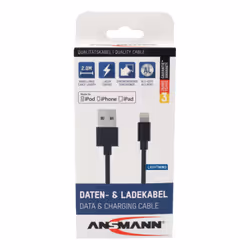 Ansmann 1700-0079 câble Lightning 2 m Noir - Vue supplémentaire 6