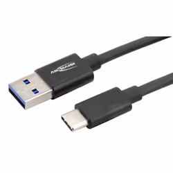 Ansmann 1700-0080 câble USB 0,12 m USB 2.0 USB A USB C Noir