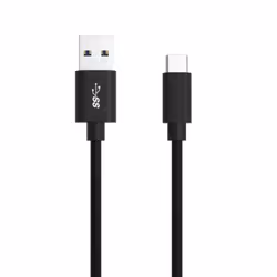 Ansmann 1700-0081, 2 m, USB A, USB C, USB 3.2 Gen 1 (3.1 Gen 1), 5000 Mbit/s, Noir