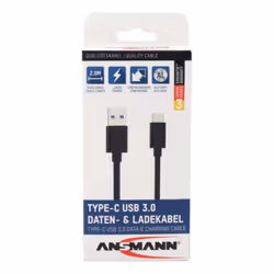 Ansmann 1700-0081 câble USB 2 m USB 3.2 Gen 1 (3.1 Gen 1) USB A USB C Noir - Vue supplémentaire 5