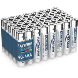 Piles alcalines Micro aaa 1,5V (lot de 40) - Ansmann