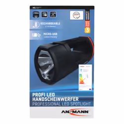 Ansmann HS20R Pro Noir, Rouge Lampe torche LED - Vue supplémentaire 4