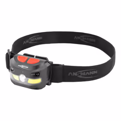 Ansmann HD250RS, Lampe frontale, Noir, Boutons, IP54, COB LED, 3 lampe(s)