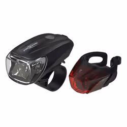 Ansmann 1600-0254, Feu arrière + feu avant (set), Noir, Acrylonitrile-Butadiène-Styrène (ABS), IPX4, LED, Rouge/Blanc