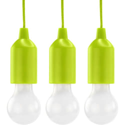 Hycell - Pull Light verte avec tirette, incl. piles aaa (3 pces)