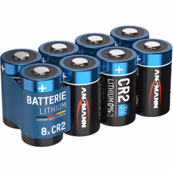 Description générale Pile au lithium ANSMANN 3V CR2, idéale pour une utilisation dans divers appareils électroniques. Elle re ...