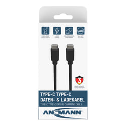 Ansmann 1700-0122 câble USB 2 m USB C Noir