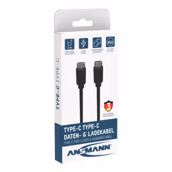 Ansmann 1700-0122 câble USB 2 m USB C Noir