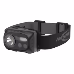 Ansmann HD230BS, Lampe frontale, Noir, Acrylonitrile-Butadiène-Styrène (ABS), Boutons, IP54, COB LED