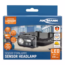 Ansmann HD230BS Noir Lampe frontale COB LED