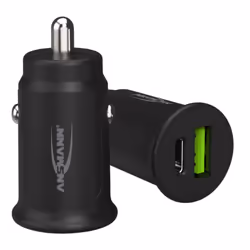 Ansmann CC230PD, Auto, Allume-cigare, 20 V, 3 A, Noir