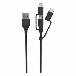 Ansmann 1700-0136, 1,2 m, USB A, Micro-USB B, 0,48 Gbit/s, Noir