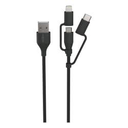Ansmann 1700-0136 câble USB 1,2 m USB A Micro-USB B Noir