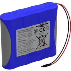 Ansmann - 2S2P Pack de piles rechargeables 4x 18650 avec câble Li-Ion 7.2 v 5100 mAh