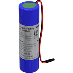 Pile rechargeable spéciale 18650 avec câble Li-Ion 3.6 v 2550 mAh - Ansmann