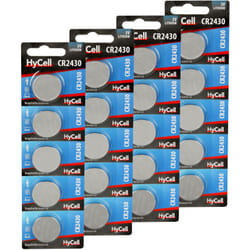 Hycell - Piles bouton CR2430 3V 275 mAh (Lot de 20)