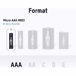 Batterie avec faible autodécharge pour appareils avec une grande consommation de courant La solution idéale pour les utilisat ...