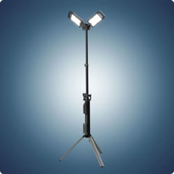 Ansmann - Projecteur double led, trépied inclus, 3 plages de clarté